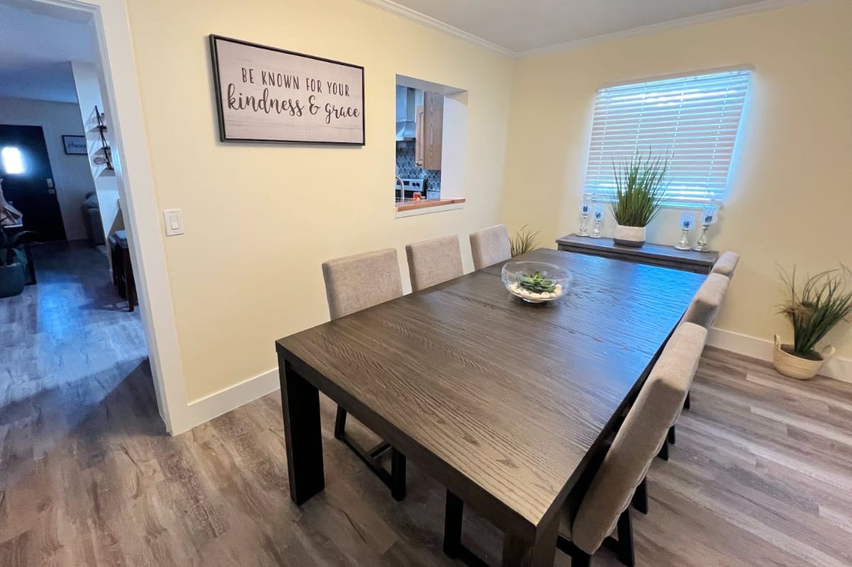 Dining room at The All Star House
