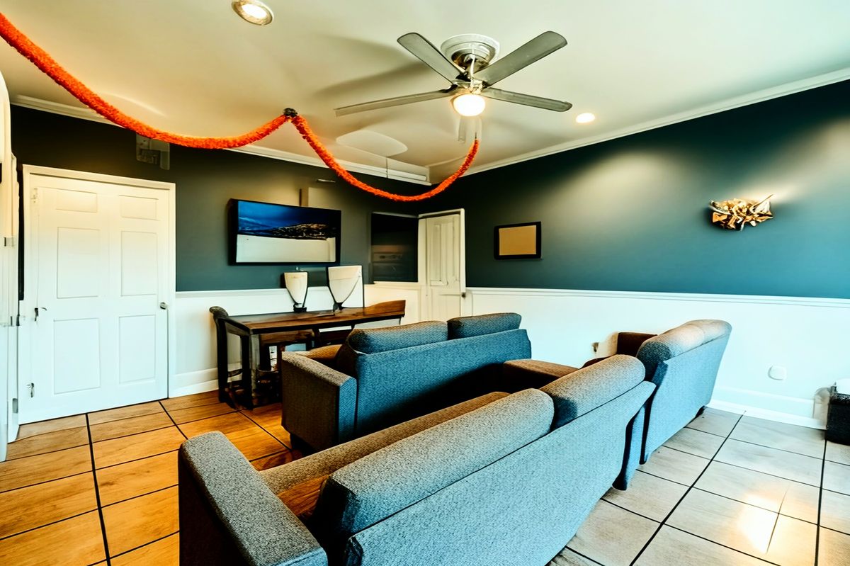 Living room at Back House